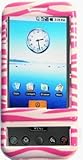 Pink Zebra White Swirl Snap-On Cover Hard Case Protector for HTC Google G1  ....