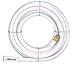 Outdoor Living : Gilmour 12 Series 5 Ply Marine & Recreation Hose, 5/8 Inch x 75 Feet,#12-58075, White w/Aqua Stripe