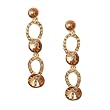 Topaz Colored Fancy Dangle Earrings Fashion Jewelry