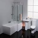 Plaza Right Hand Square Shower Bath Suite