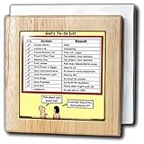 Review 3dRose LLC  / Athanasius - Gods To-Do List - 6 Inch Tile Napkin Holder