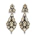 Citrine Cluster Drop Earrings in Sterling Silver, #7998