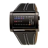01TheOne Mens Ibiza Ride Wide Rectangle Black 