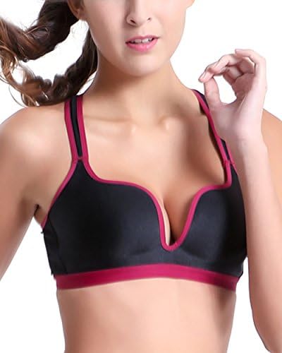 Women/Lady Vest Sports Bras Seamless Running Bra Yoga V Neck Tops ZC90109z3/38B