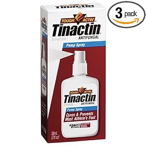 Tinactin Antifungal Pump Spray, 2-Ounce Spray Bottles (Pack of 3) by Tinactin