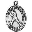14k White Gold Crucifix Pendant