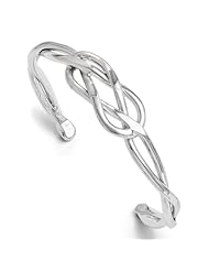 Leslies Sterling Silver Polished Twisted Slip-on Bangle