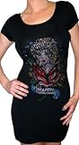 41K02I%2BnRrL. SL160  ED HARDY by Christian Audigier Dinky Womens Tattoo Platinum Cross Back Tunic Dress