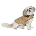 Fashion Pet Faux Fur Shearling Blanket Dog Coat, Camel, X-small