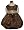 New Chocolate Brown & Taupe Embroidered Dress 12M B700