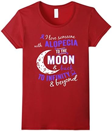 Women's Alopecia Awareness T Shirt For Women/Men/kids Medium Cranberry