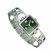Elle Women's Sterling Silver Open Square Link Bracelet Watch #SW2831LS-G