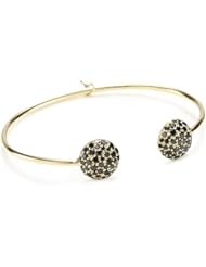 Jemma Wynne "Prive" Black Diamond Pave Dome Bangle Bracelet