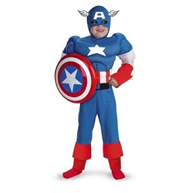 Captain America Deluxe Muscle Child Costume
