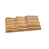 Mundial Solid Wood In-Drawer Knife Storage Tray, Large