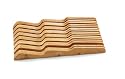 Mundial Solid Wood In-Drawer Knife Storage Tray, Large