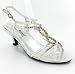 41K06f8CicL. SL75  Womens Mid Heel Diamante Plait Sandals