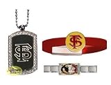 Florida State Seminoles Dogtag Necklace/Rubber Slider/ProStarter Bracelet Package