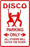 DISCO PARKING sign * street dance music hobby
