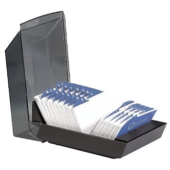 Set A Shopping Price Drop Alert For Rolodex 67011 Rolodex Covered Business Card File, 500 2-1/4x4 Cards, 24 A-Z Guides, Black