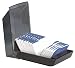 Rolodex 67011 Rolodex Covered Business Card File, 500 2-1/4x4 Cards, 24 A-Z Guides, Black