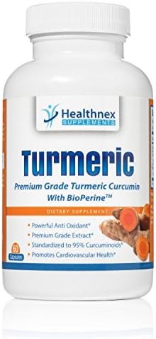 Turmeric Curcumin with Bioperine ® Black Pepper Extract - 95% Curcuminoids Complex for Maximum Potency - Supports Pain Relief &amp; Joint Support - Natural Antioxidant - USA Made