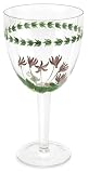 Portmeirion Botanic Garden Hand-Painted Glassware Goblets, Set of 4