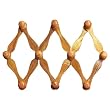 Handcrafted Expandable Burl Wood Coat & Hat Rack (Thailand)