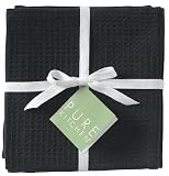 Jumbo Waffleweave Dishcloth Set - Black