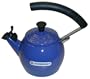 Le Creuset Enamel on Steel 1-1/5-Quart Piccolo Teakettle, Blue