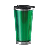 Farberware 16 oz Stainless Steel Green Mug