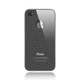 MiniSuit iPhone 4G Case for iPhone 4 / 4th Generation compatible with 16GB / 32GB high quality TPU skin case and MiniSuit LCD Cleaner keychain - Clear Circle