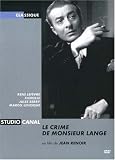 Revue Studio Canal  / Le Crime de Monsieur Lange