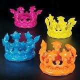 Inflatable King or Queen Crowns (1 dz) [Toy]