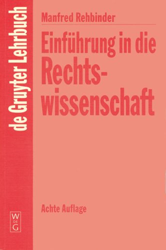 Einf�hrung in die Rechtswissenschaft
