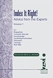 Index It Right!: Advice from the Experts