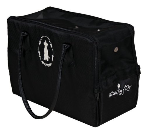 Trixie 37968 Hundek&ouml;nig Tasche, Nylon/Pl&uuml;sch 36 &times; 26 &times; 17 cm, schwarz Preisvergleich
