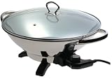 Rival WS73 7.3-Quart Stainless Steel Electric Wok with Tempura Rack