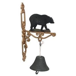 Sunset Vista Designs Wilderness Wonders Bear Bell, 14-Inch Tall