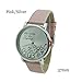 Vavna Fashion Geneva Platinum Who Cares Im Late Anyways Leather Watch Pink / Silver