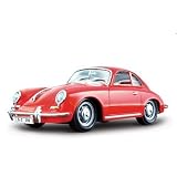 1961 Porsche 356 B Coupe Red 1:24 Diecast Model Car