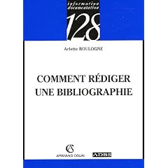 Comment r�diger une bibliographie