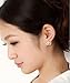 niceEshop Gold Plated Crystal Rhinestone Party Mask Earring Stud (1 Pair,Gold)