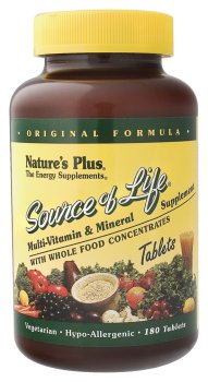 Nature's Plus - Source Of Life Multi with Iron, 180 tablets