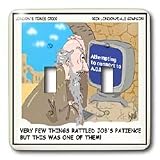 Londons Times Religion Heaven Hell Cartoons - Sometimes Internet Connections Take The Patience Of Job - Light Switch Covers - double toggle switch