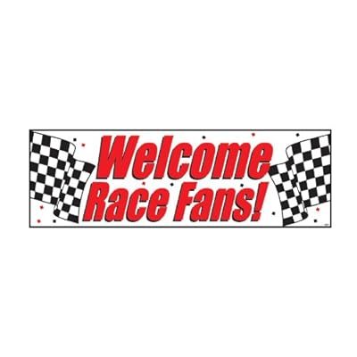 Welcome Race Fans Giant Banner 60" x 20"