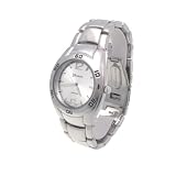 Geneva Platinum Silver Dial Stainless Steel Mens Watch by SilverBin