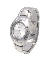 Geneva Platinum Silver Dial Stainless Steel Men's Watch