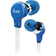 Blue Comfort Earphones with Flat-Wire