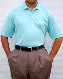 CoolMax Jacquard Mesh Golf Polo Shirt